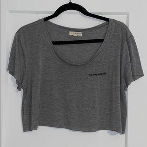 L.A. Hearts cropped tee